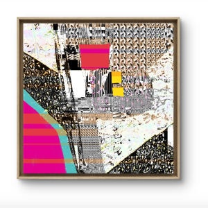 Rosa - Mixed Media em Canvas 40x40cm