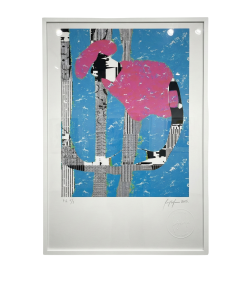 Sagui rosa - Fine Art em papel